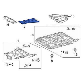Lexus OE - Center Front Floor Pan Heat Shield