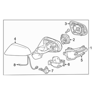 Lexus OE - Front Door - Outside Mirrors (NAP Built)