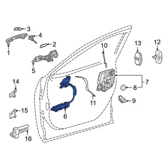 Lexus OE - Front Left Inner Interior Door Handle