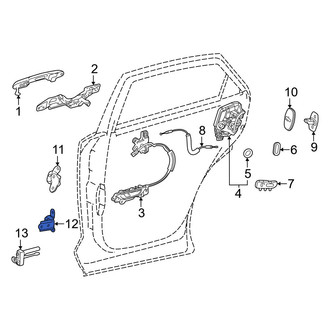 Lexus OE - Front Right Upper Door Hinge