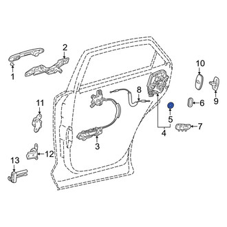 Lexus OE - Rear Door Latch Seal
