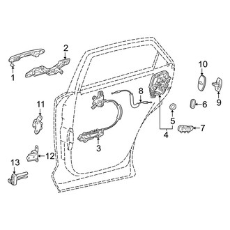 Lexus OE - Rear Door - Lock & Hardware