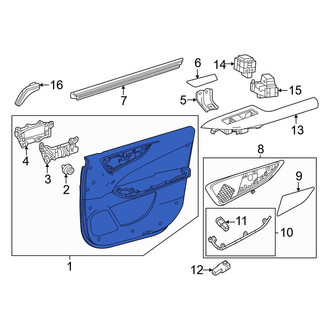 Lexus OE - Rear Right Inner Door Interior Trim Panel