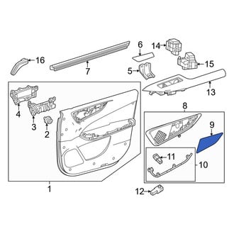 Lexus OE - Rear Left Door Panel Insert