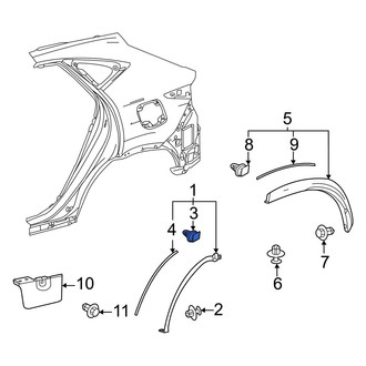 Lexus OE - Door Molding Clip