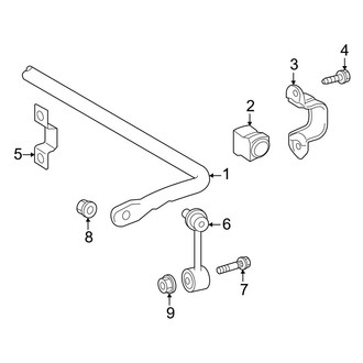 Lexus OE - Rear Suspension - Stabilizer Bar & Components (FWD)