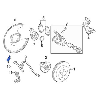 Lexus OE - Left Brake Hydraulic Line Bracket