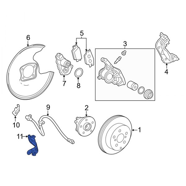 Brake Hydraulic Line Bracket