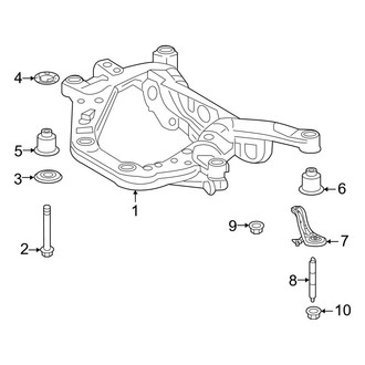 Lexus OE - Rear Suspension - Suspension Mounting