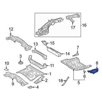 Lexus OE - Rear Right Floor Extension