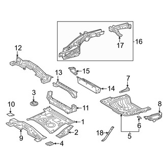 Lexus OE - Rear Body & Floor - Floor & Rails