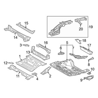 Lexus OE - Rear Body & Floor - Floor & Rails (Base)