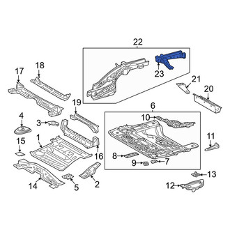 Lexus OE - Rear Left Frame Rail End