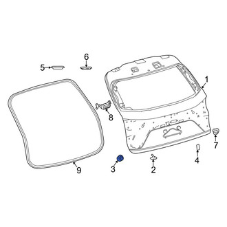 Lexus OE - Rear Liftgate Stop Bumper