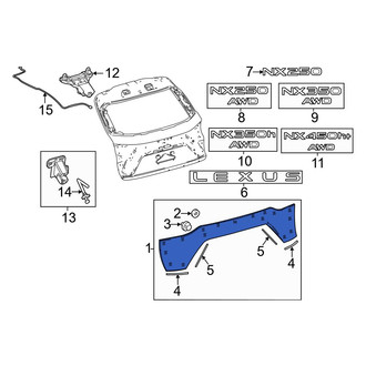 Lexus OE - Rear Liftgate Finish Panel