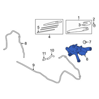 Lexus OE - Rear Wiper Motor