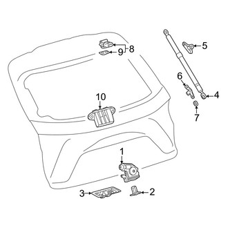 Lexus OE - Lift Gate - Lock & Hardware (W/O Power)