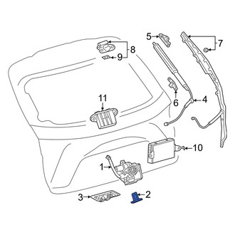 Lexus OE - Rear Liftgate Lock Striker Plate