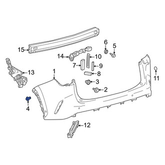 Lexus OE - Upper Bumper Cover Retainer