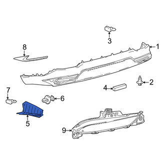Lexus OE - Rear Upper Bumper Cover Bracket