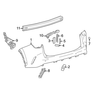 Lexus OE - Rear Bumper - Bumper & Components (Upper Components)