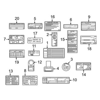 Lexus OE - Information Labels - Labels