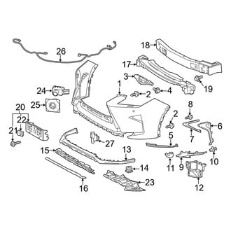 Lexus OE - Front Bumper & Grille - Bumper & Components (F Sport)