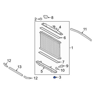 Lexus OE - Lower Radiator Insulator