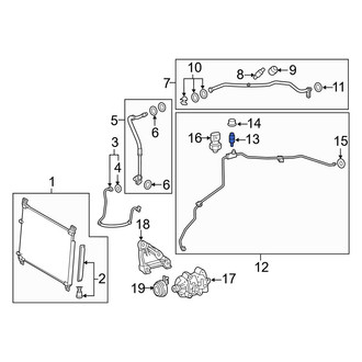Lexus OE - A/C Service Valve Core