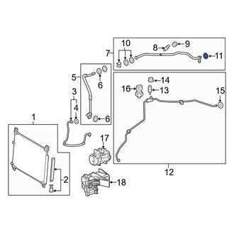 Lexus OE - A/C Refrigerant Line O-Ring