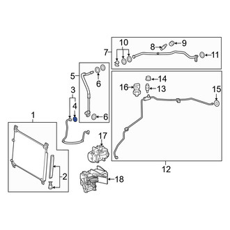 Lexus OE - A/C Refrigerant Line O-Ring