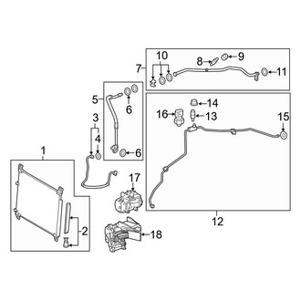 Lexus OE - Air Conditioner & Heater - Condenser, Compressor & Lines