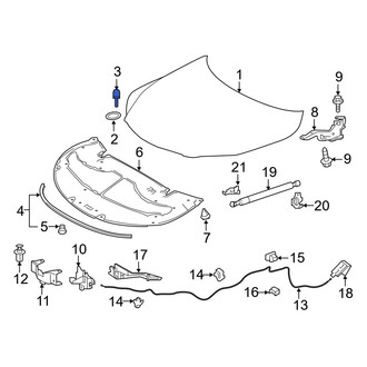 Lexus OE - Front Hood Stop Buffer