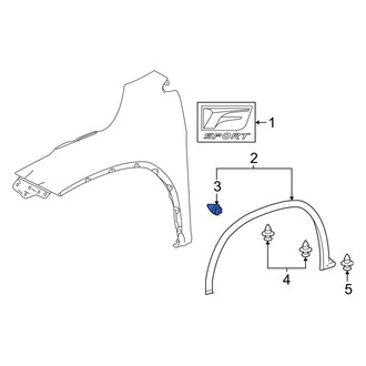 Lexus OE - Door Molding Clip