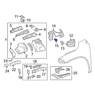 Lexus OE - Body B-Pillar Trim Panel Clip