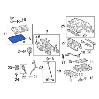 Lexus OE - Left Engine Valve Cover Gasket