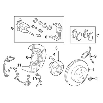 Lexus OE - Front Suspension - Brake Components