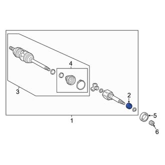 Lexus OE - CV Axle Shaft Carrier Bearing