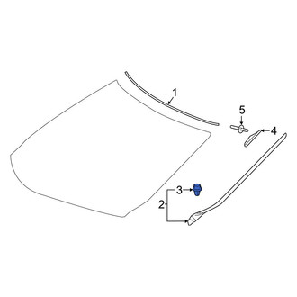 Lexus OE - Windshield Molding Clip