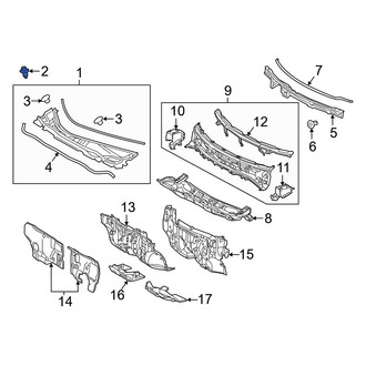Lexus OE - Cowl Cover Clip