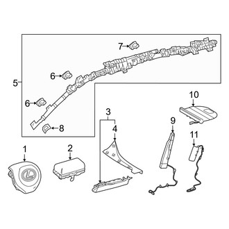 Lexus OE - Restraint Systems - Air Bag Components (Air Bags)
