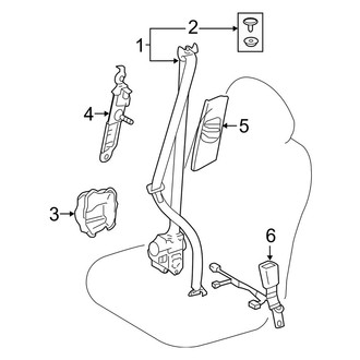 Lexus OE - Restraint Systems - Front Seat Belts