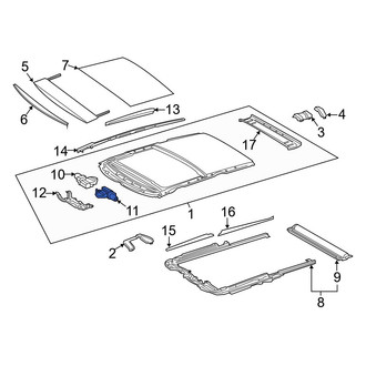 Lexus OE - Left Sunroof Motor
