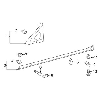 Lexus OE - Pillars, Rocker & Floor - Exterior Trim