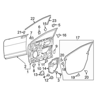 Lexus OE - Front Door - Door & Components