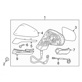2016 Lexus Rx Oem Mirrors Towing Side View Carid
