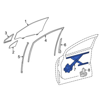 Lexus OE - Front Left Window Regulator