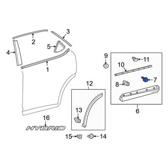 Lexus OE - Door Molding Clip