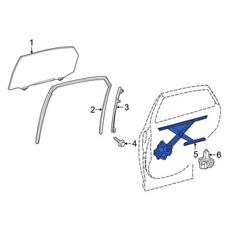 Lexus OE - Rear Left Window Regulator