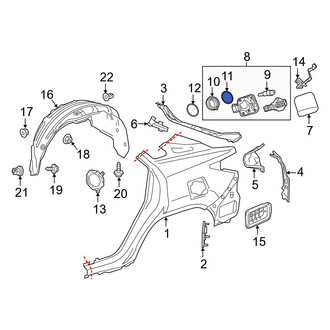 Lexus OE - Fuel Filler Housing Seal